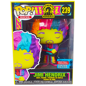 Jimi Hendrix - Jimi Hendrix Multicolor Blacklight NYCC 2021 Exclusive Pop! Vinyl Figure