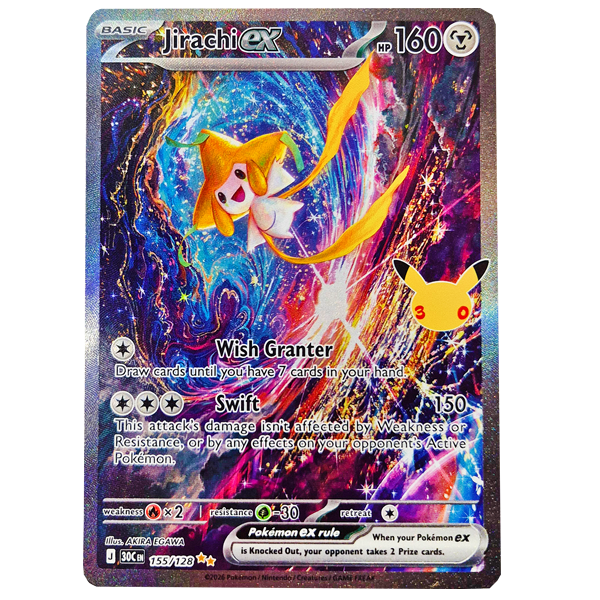 POKÉMON TCG - Jirachi ex Special Illustration Rare - 155/128