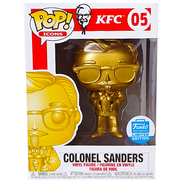 KFC - Colonel Sanders (Gold) Funko Shop Exclusive Pop! Vinyl Figure