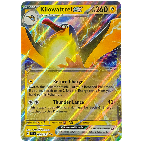 POKÉMON TCG - Kilowattrel EX Ultra Rare - 068/191