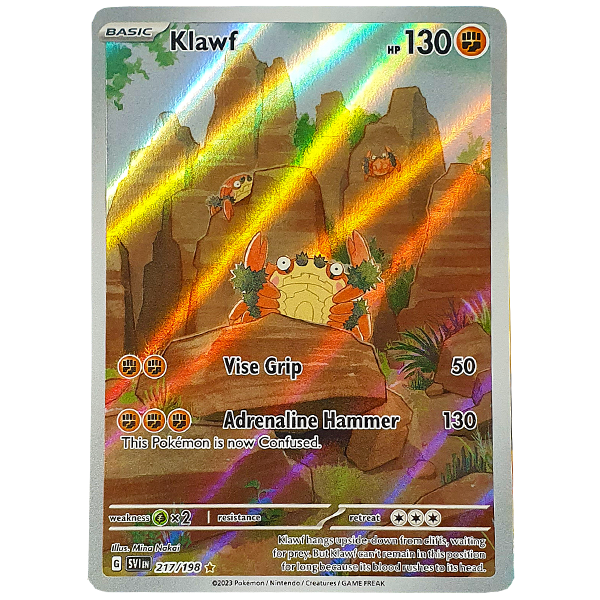 POKÉMON TCG - Klawf Illustration Rare - 217/198