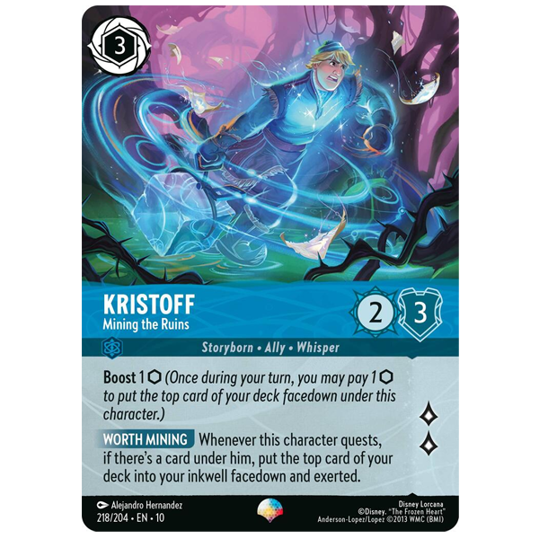 Disney Lorcana TCG - Kristoff Mining the Ruins  - 218/204 - Epic