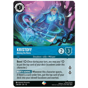 Disney Lorcana TCG - Kristoff Mining the Ruins  - 218/204 - Epic