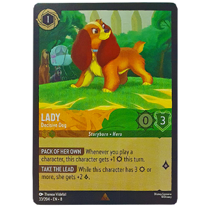 Disney Lorcana TCG - Lady Decisive Dog- 33/204 - Cold Foil