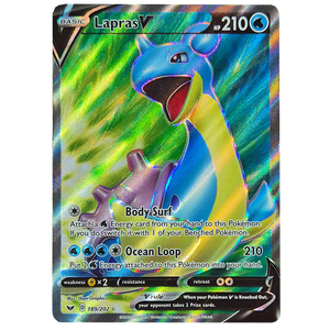 POKÉMON TCG - Lapras V Full Art Ultra Rare - 189/202