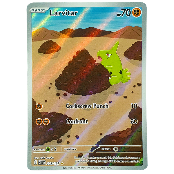 POKÉMON TCG - Larvitar Illustration Rare - 203/197