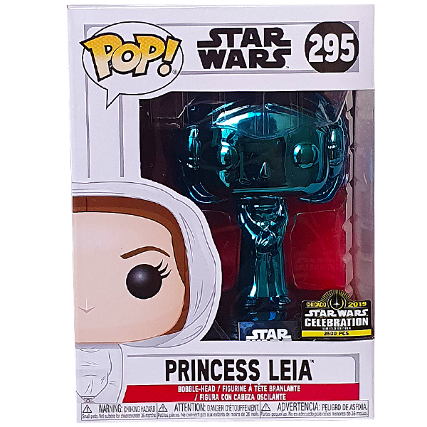 Star Wars - Princess Leia Blue Chrome Star Wars Celebration 2019 Exclusive Pop! Vinyl Figure