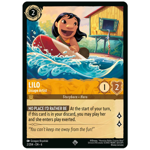 Disney Lorcana TCG - Lilo Escape Artist - 2/204 - Super Rare