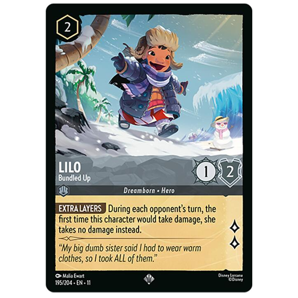 Disney Lorcana TCG - Lilo Bundled Up - 195/204