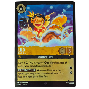 Disney Lorcana TCG - Lilo Rock Star - 17/204 - Cold Foil