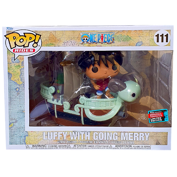 One Piece - Luffy with Going Merry NYCC 2022 Exclusive Pop! Rides Vinyl Figure