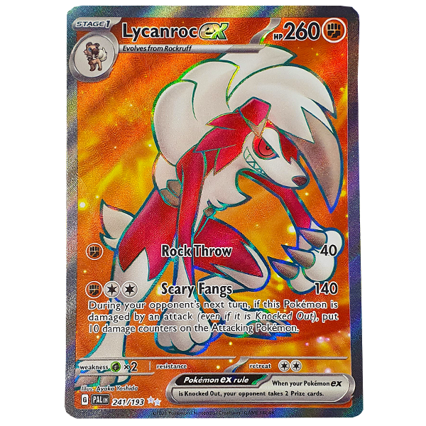 POKÉMON TCG - Lycanroc EX Full Art Secret Rare - 241/193