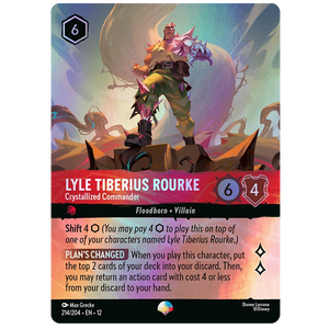 Disney Lorcana TCG - Lyle Tiberius Rourke Crystallized Commander - 214/204 - Epic