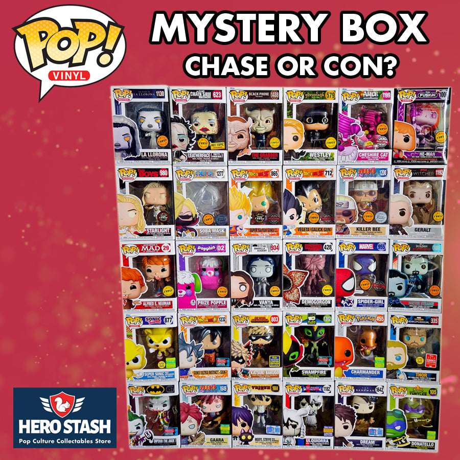 Hero Stash Mystery Box - 2x Random Pop! Vinyl Figures Bundle - Chase or Con?