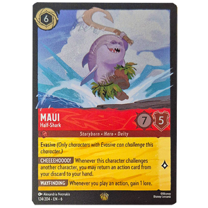 Disney Lorcana TCG - Maui Half-Shark - 124/204 - Legendary - Cold Foil