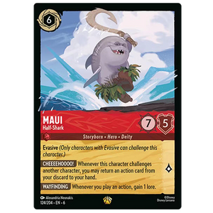 Disney Lorcana TCG - Maui Half-Shark - 124/204 - Legendary