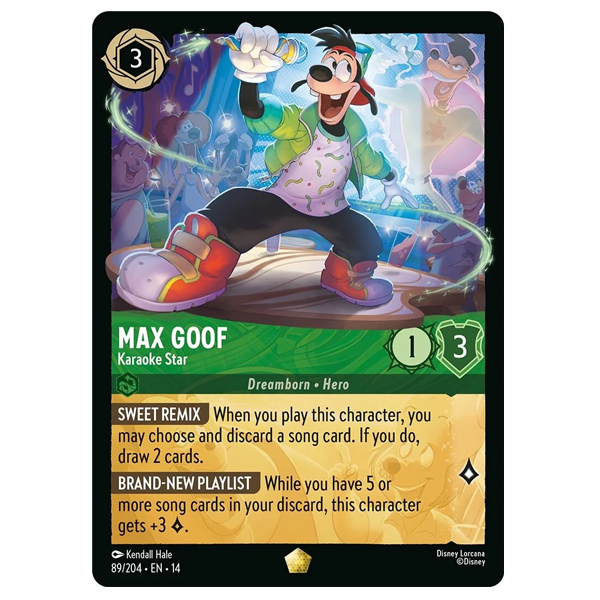 Disney Lorcana TCG - Max Goof Karaoke Star - 89/204