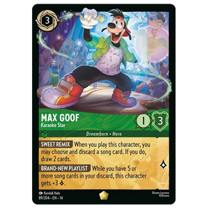 Disney Lorcana TCG - Max Goof Karaoke Star - 89/204