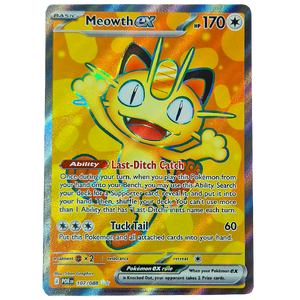 POKÉMON TCG - Meowth ex Full Art Ultra Rare - 107/088