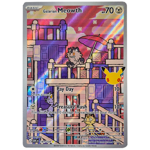 POKÉMON TCG - Galarian Meowth Illustration Rare - 141/128