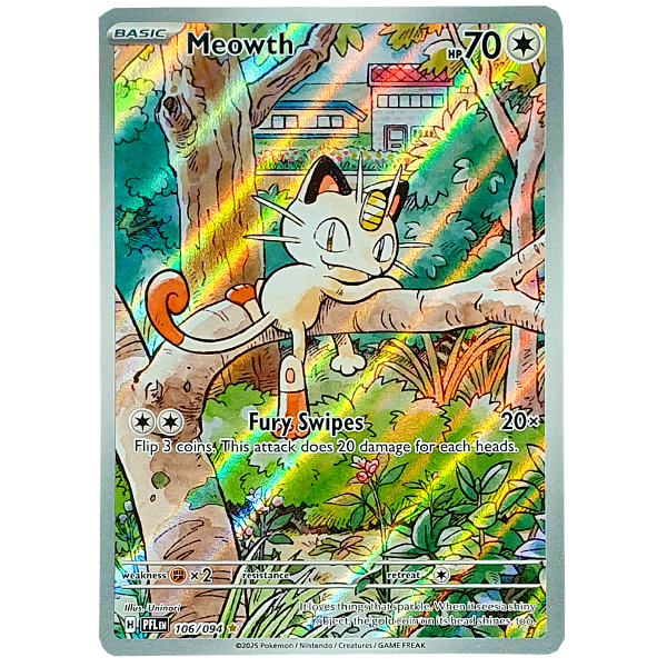 POKÉMON TCG - Meowth Illustration Rare - 106/094
