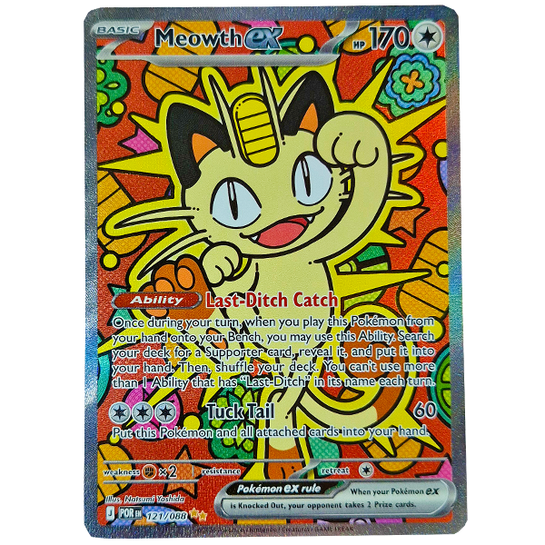 POKÉMON TCG - Meowth ex Special Illustration Rare - 121/088