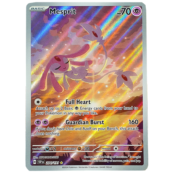 POKÉMON TCG - Mesprit Illustration Rare - 204/191