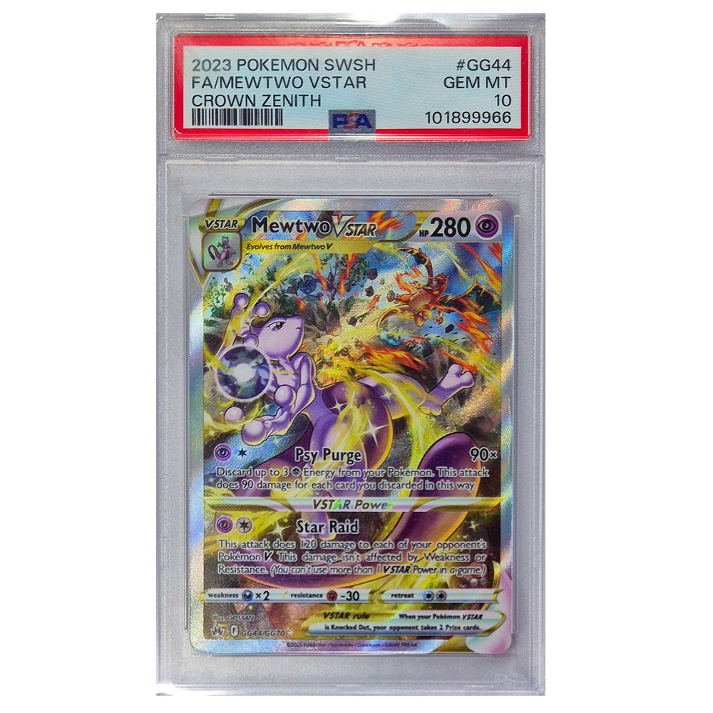 POKÉMON TCG - Mewtwo VStar Alternate Art Rare - GG44/GG70 - PSA Graded 10
