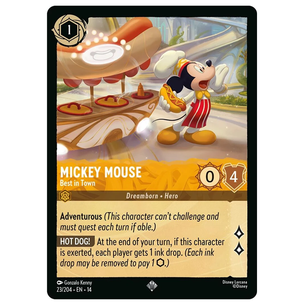 Disney Lorcana TCG - Mickey Mouse Best in Town - 23/204