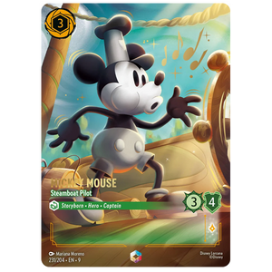 Disney Lorcana TCG - Mickey Mouse Steamboat Pilot - 231/204 - Enchanted