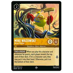 Disney Lorcana TCG - Mike Wazowski Heroic Climber - 18/204