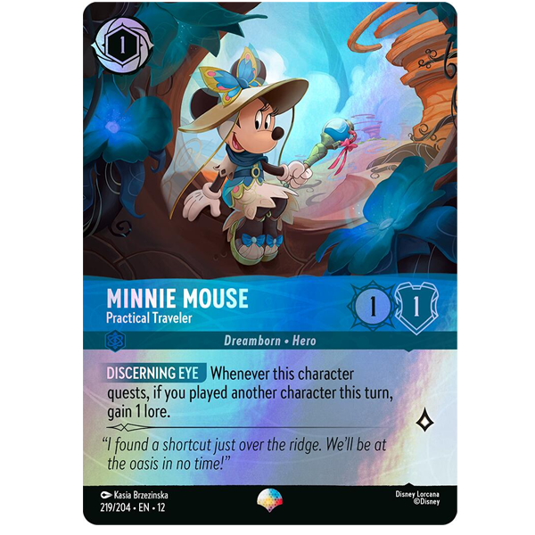 Disney Lorcana TCG - Minnie Mouse Practical Traveler - 219/204 - Epic