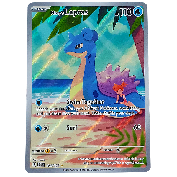 POKÉMON TCG - Misty's Lapras Illustration Rare - 194/182
