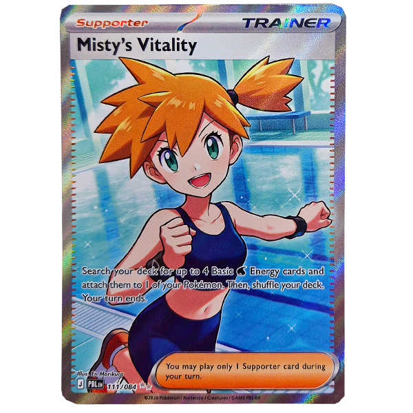 POKÉMON TCG - Misty's Vitality Full Art Ultra Rare - 111/084