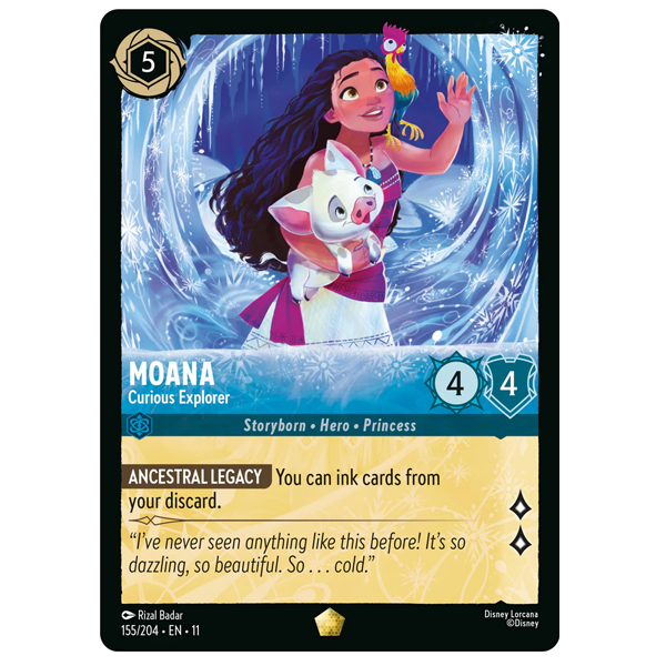 Disney Lorcana TCG - Moana Curious Explorer - 155/204