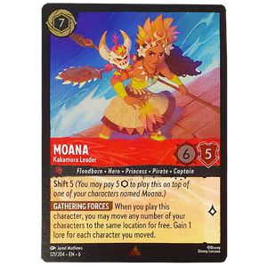 Disney Lorcana TCG - Moana Kakamora Leader - 121/204 - Rare - Cold Foil