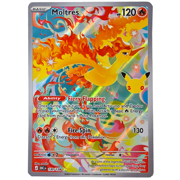 POKÉMON TCG - Moltres Illustration Rare - 130/128