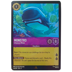 Disney Lorcana TCG - Monstro Infamous Whale - 64/204 - Cold Foil