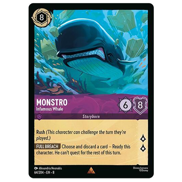 Disney Lorcana TCG - Monstro Infamous Whale - 64/204