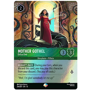 Disney Lorcana TCG - Mother Gothel Evil as Ever - 214/207 - Epic