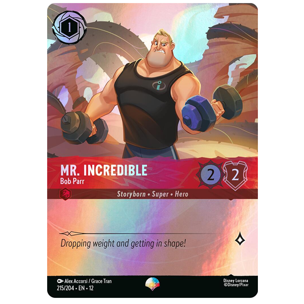 Disney Lorcana TCG - Mr. Incredible Bob Parr - 215/204