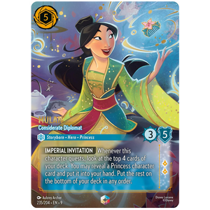 Disney Lorcana TCG - Mulan Considerate Diplomat - 235/204 - Enchanted