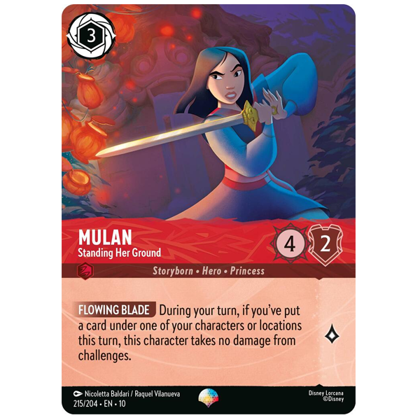 Disney Lorcana TCG - Mulan Standing Her Ground - 215/204 - Epic