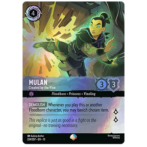 Disney Lorcana TCG - Mulan Created by the Vine - 224/207 - Epic