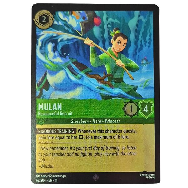 Disney Lorcana TCG - Mulan Resourceful Recruit - 69/204 - Cold Foil