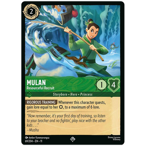 Disney Lorcana TCG - Mulan Resourceful Recruit - 69/204