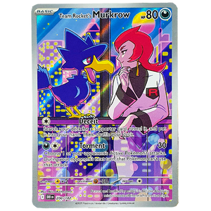 POKÉMON TCG - Team Rocket's Murkrow Illustration Rare - 200/182