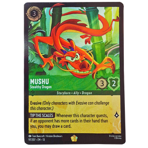 Disney Lorcana TCG - Mushu Stealthy Dragon  - 97/204 - Cold Foil