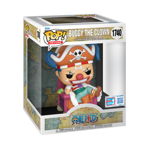 One Piece - Buggy the Clown on Throne NYCC 2024 Exclusive Pop! Deluxe Vinyl Figure