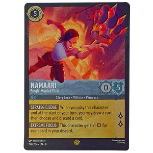 Disney Lorcana TCG - Namaari Single-Minded Rival - 198/204 - Cold Foil